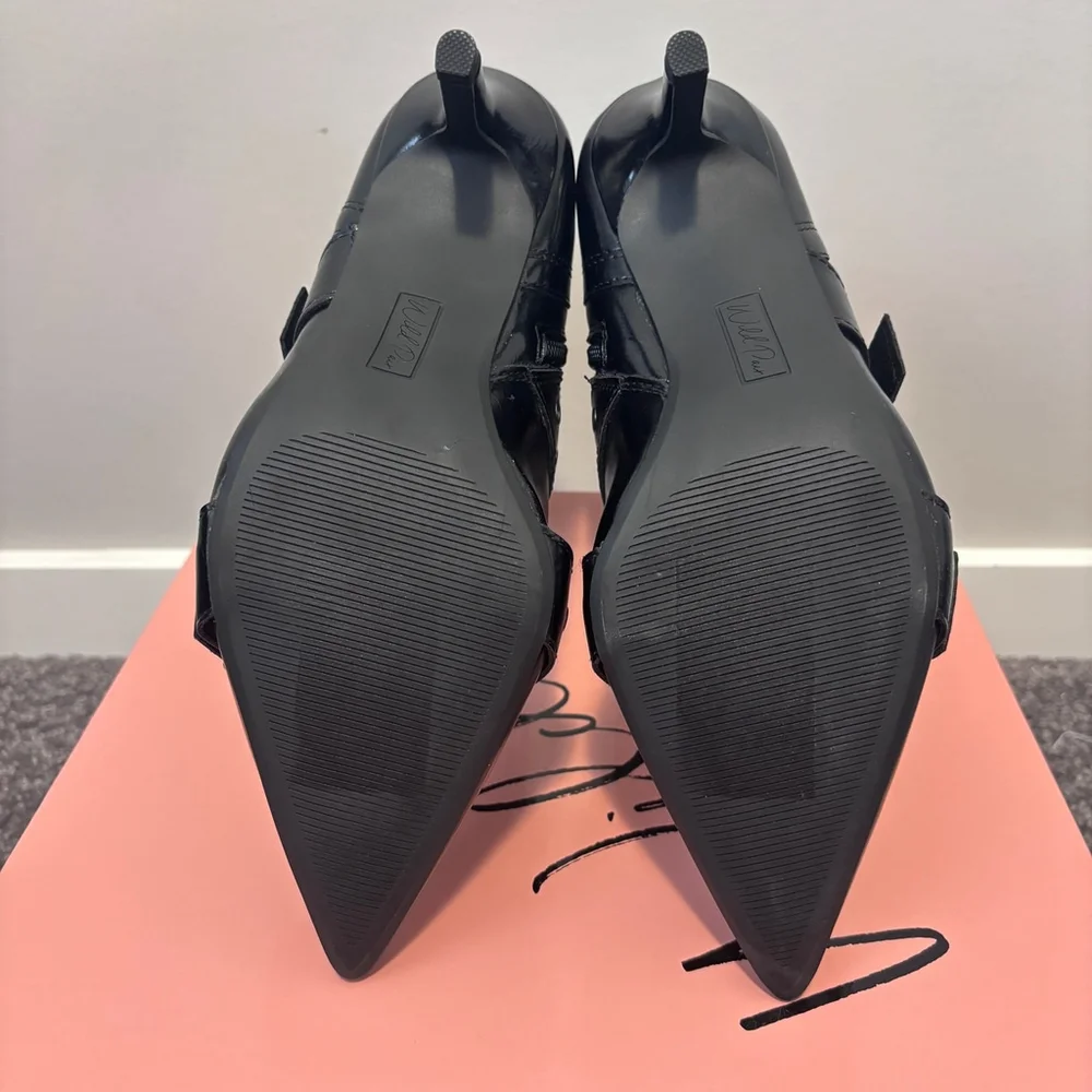 Wild Pair Women's Size 8 Black Moonbeam Buckle, Zip & Snap Booties NIB - Picture 10 of 14